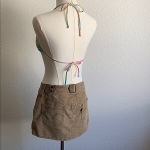 Levi's Tan Corduroy Mini Skirt size 3 Jrs